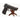 Black Beretta 92-style pistol replica on wooden stand, angled view of barrel and grip