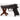 Black Beretta 92-style pistol replica on wooden display stand, right side view