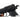 Black pistol replica close-up showing slide markings and rear sight