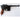 Pistol replica side view with wooden grip and long black barrel