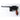 Pistol replica angled view with wooden grip and black barrel