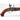 Replica flintlock pirate pistol with brown wood stock and gray metal lock mechanism, close-up.