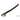 Officer sabre letter opener with black textured sheath and brass end fitting