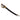 Officer sabre letter opener with black leather grip, brass hilt, and looped guard