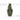 Denix olive green hand grenade paperweight with vertical frame and brass ring centered