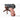 Pistol replica with dark slide, brown grip, and extended hammer