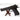 Black pistol replica angled view with top sight and textured grip