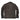Brown leather tanker jacket back with padded shoulders and horizontal pocket seam