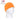 Orange polar fleece watch cap with folded cuff