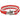 Red and white paracord tactical survival bracelet with silver metal clasp and buckle.