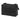 MOLLE belt pouch with front webbing panels and zipper closure, dark gray/black