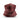 All-weather neck gaiter, maroon topographic map graphic with white contour lines