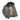 Sage green G-1 jacket with fur collar, open front showing satin lining and patch detail