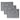 SW Grey pistol sleeve set of 3 with front ID window and zip pull tabs
