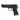 Black Beretta 92-style pistol replica with textured grip and open trigger guard
