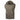 Gray sleeveless hoodie vest with full-zip front, hood with drawstring, and chest pocket detail.