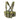 Tactical chest rig in green camouflage with padded shoulder straps and front pouches