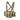 Tan-and-green camouflage chest rig with crossed straps and front MOLLE pouch organizer