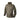 Green camo softshell jacket with hood and full-zip front, zippered chest and sleeve pockets