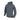 Dark gray softshell jacket with hood and full-zip front, zippered chest and sleeve pockets