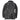 Black goatskin naval coat back view with seam panels