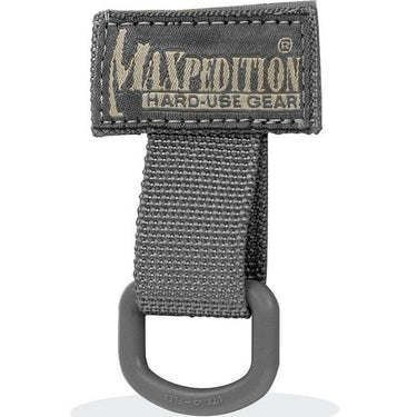 Maxpedition tactical T-ring with charcoal webbing and black D-ring