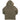 Cement green mountain parka with faux fur trimmed hood, rear view