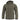 Olive waterproof parka with adjustable hood and full front zipper