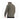 Waterproof parka in olive green, side view, hood with zip front