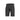 Men's tactical-style shorts in black, with belt loops, button closure, side pockets