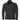 Black softshell jacket with full-zip front, stand collar, and arm pocket