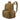 18L tactical backpack, tan with padded shoulder straps and front utility pockets