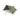 Green camouflage shelter cape with slanted front panel and side flap