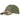 Green and brown camouflage BB cap with front patch and mesh back