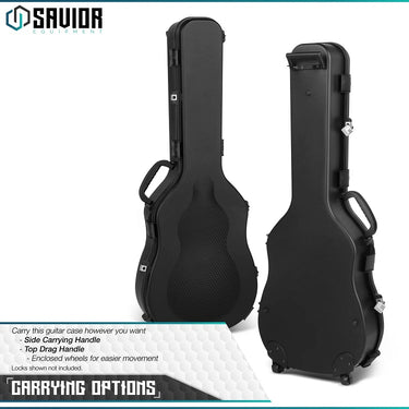 Obsidian black rifle case with molded shell, side carry handle, and latch hardware