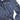 Women's N-3B parka with sapphire blue snap buttons, flap pockets, and zip details