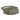 Waist pack in olive fabric with tan zipper pocket, small logo, and side webbing loops