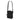 Compact shoulder bag, black, front zip pocket with small logo patch
