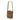 Compact shoulder bag, coyote tan, front zip pocket and adjustable shoulder strap