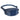 Blue denim-style waist pack with front zipper pocket and adjustable shoulder strap