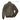 Brown lambskin leather jacket back view with stand collar and ribbed cuffs