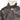 Shearling-trimmed leather bomber jacket, dark brown with zip front and snap straps
