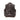 Brown lambskin leather vest, back view, ribbed hem, snap front