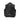 Black lambskin leather vest, back view, ribbed waistband