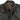 Black leather A-2 jacket neck label and front zipper with metal pull