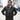 Men's A-2 pilot leather jacket, dark brown, stand collar, front zipper, flap pockets