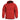 Red hooded anorak jacket with half-zip front and chest pocket