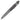 Gunmetal tactical defender pen with textured grip and side cutout clip