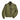 Olive zip-front field jacket with snap pockets and rib-knit cuffs