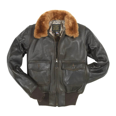Women’s lambskin jacket with shearling collar, front zipper, and two flap pockets